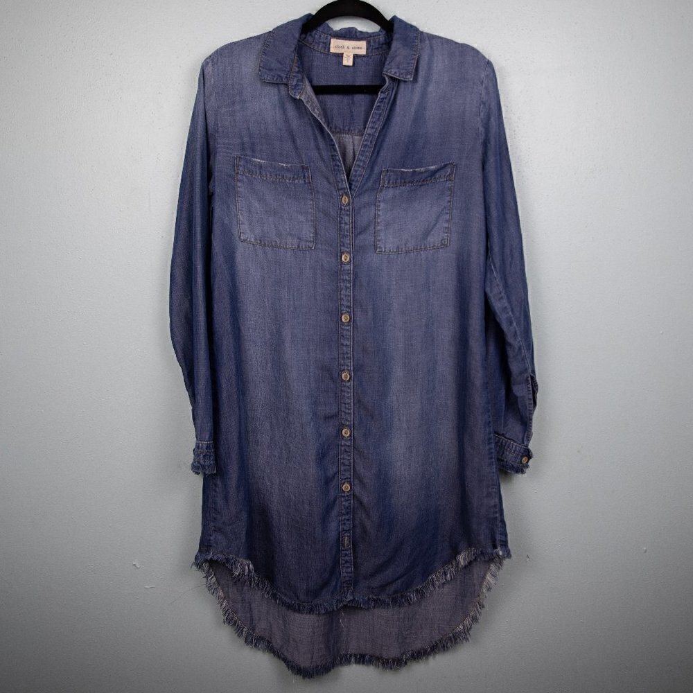 Cloth & Stone chambray shirt dress-S